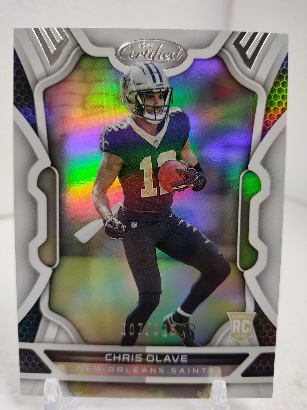CHRIS OLAVE #/325 Silver MIRROR 2022 Panini Certified ROOKIE #113 NOLA Saints