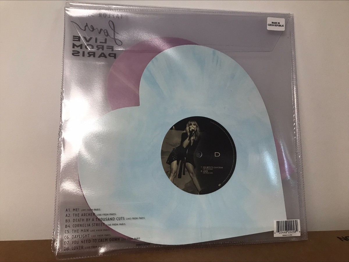 Lover (Live in Paris) 💕Taylor Swift 💖Heart Shaped Vinyl Lover (Live in Paris) 💕Taylor Swift 💖Heart Shaped Vinyl