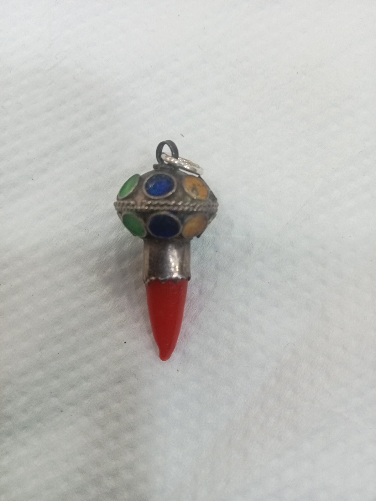 Antique Traditional Solid Silver Bougalaa Pendant - image 1