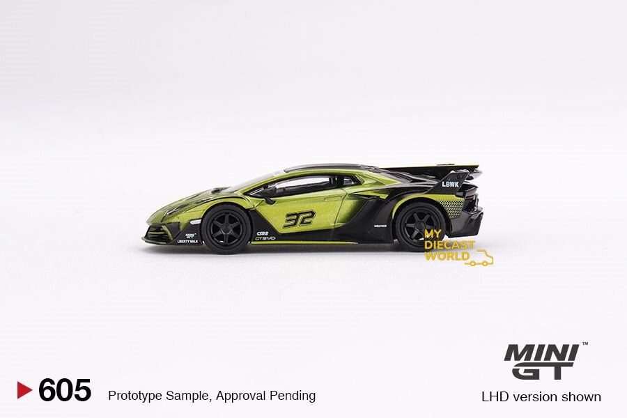 MINI GT LB★Works Lamborghini Aventador MINI GT 1:64 LB WORKS Lamborghini Aventador Limited Matt
