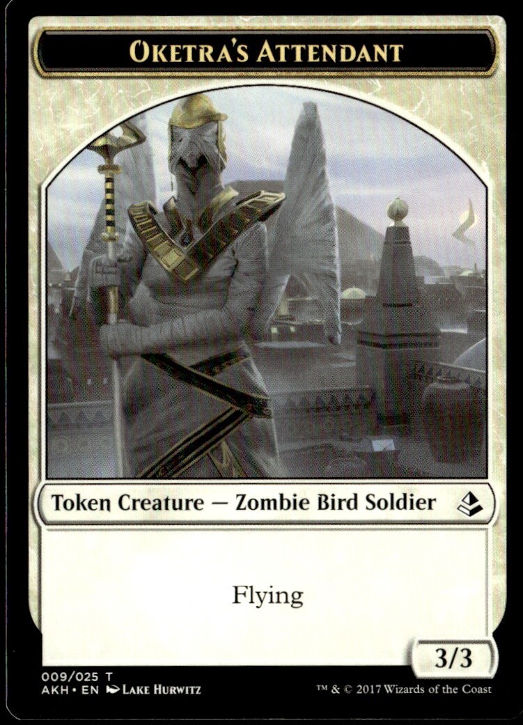 2017 Amonkhet Tokens Oketra's Attendant Token/Common #9