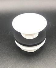 BLANKING OFF PLUG FOR CISTERN HOLE / OVERFLOW WHITE TO SUIT 26mm to 35mm hole