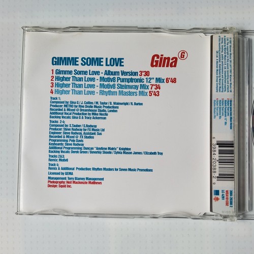 3 x GINA G OOH AAH... JUST A LITTLE BIT DANCE MIXES & GIMME SOME LOVE CD SINGLE - Picture 10 of 11