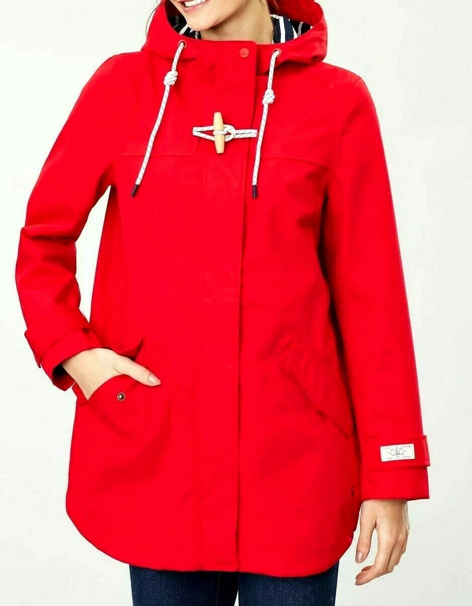 Joules coast mid waterproof coat red hotsell