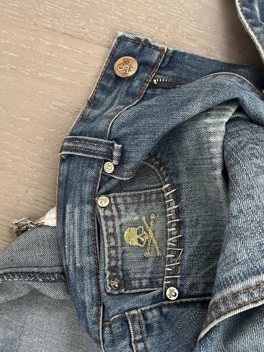 Mastermind Japan Mindblow Jeans Size 30x31 Blue Distressed Mastermind Japan Mindblow Jeans Size 30x31 Blue Distressed