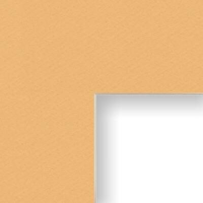 Craig Frames Chamois Yellow Mat With a Bevel Cut Opening For a Picture Frame