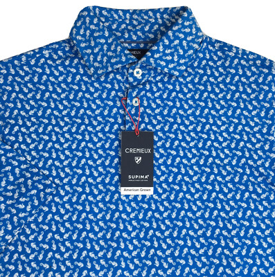 Men's Cremieux Classics Short Sleeve Polo Shirt S Small NEW