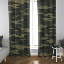 Camo Window Curtains boys Drapery kids Curtain Panels camo window treatment camo