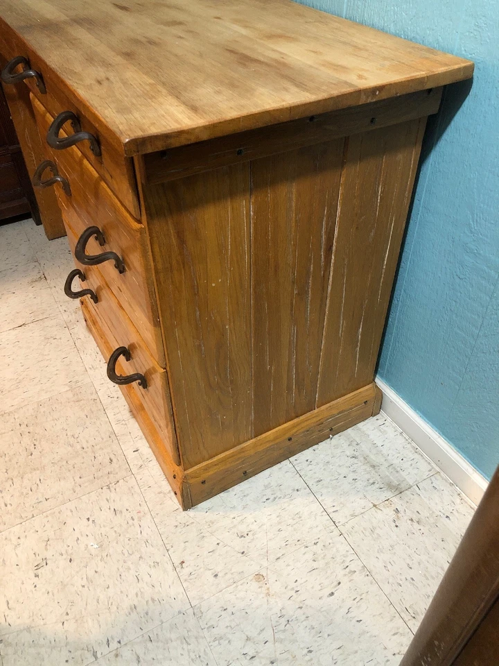 Brandt Ranch Roble Escritorio Herradura Tiradores Vaquero Western Foto 3 de 4