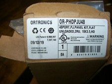 Ortronics 48 Port PJ Panel Kit Flat Unloaded 2RU 19x3.5, HD OR-PHDPJU48 New
