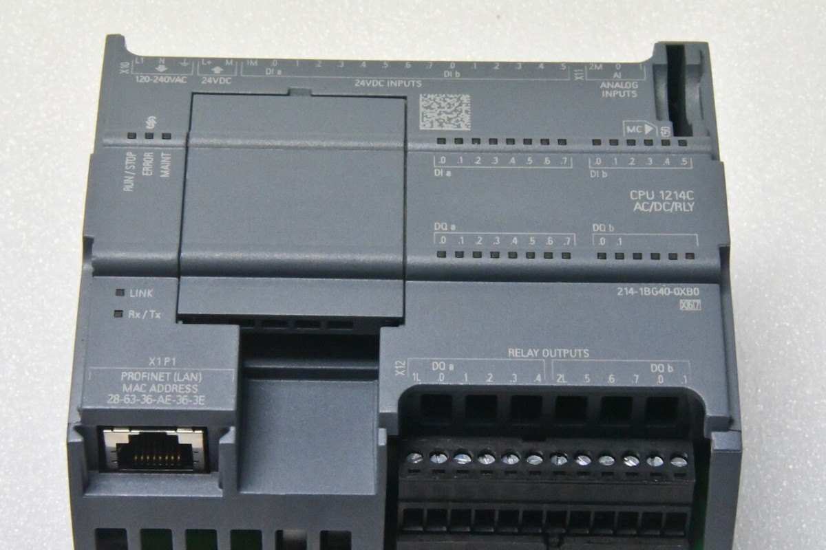 SIEMENS SIMATIC S7-1200 CPU 1214C 6ES7 214-1BG40-0XB0 | eBay