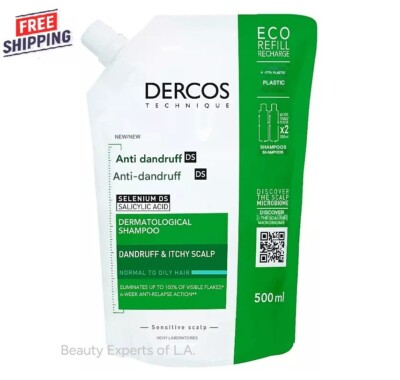 #ad Vichy Dercos Refill Anti Dandruff Shampoo Oily Hair 500ml $37.95