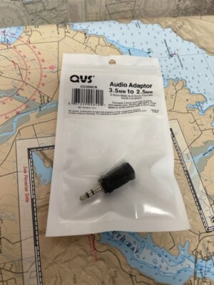 QVS #CC399CR 3.5mm Male to 2.5mm Female Adapter