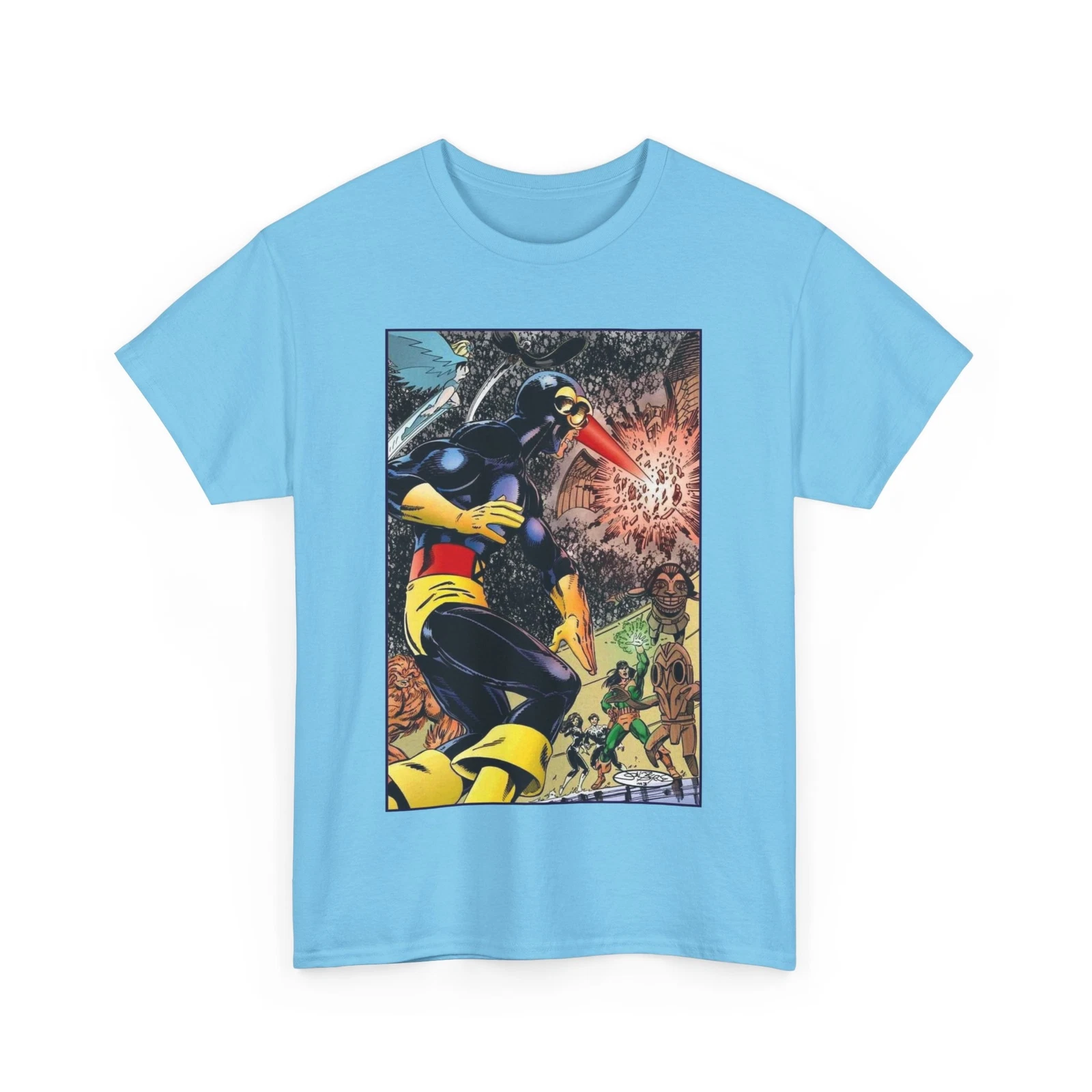 Alpha Flight Vs Cyclops T-Shirt - Marvel Comics - John Byrne Art - Snowbird