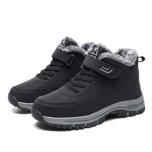Botas de nieve impermeables para hombre aisladas con forro de felpa para senderismo al aire libre - Imagen 15 de 25