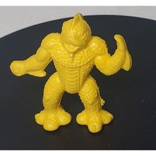 DIENER RUBBER TOY FIGURE ERASER MONSTER SPACE ALIEN KAIJOU YELLOW LIZARD