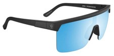 Spy Optic FLYNN 5050 Sunglasses - Matte Black / Happy BOOST ICE BLUE POLAR NEW