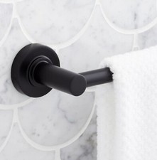 Signature Hardware Rotunda Collection Towel Bar 24", Matte Black