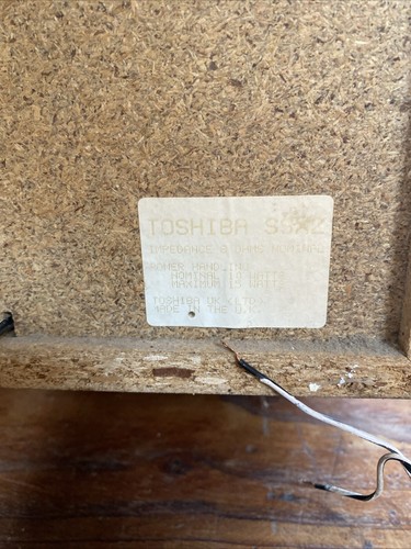 Coppia di altoparlanti vintage Toshiba 15w testati e funzionanti - Foto 6 di 6