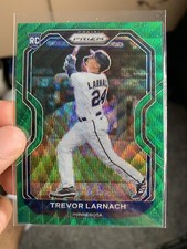 Trevor Larnach Rookie 2021 Panini Prizm Prizms Green Wave #55 Twins