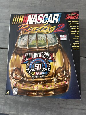 NEW NASCAR Racing 2 Big Box PC Computer Game 50th Anniversary Sierra