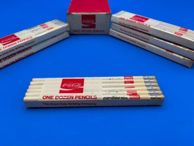 Vintage Coca Cola Pencils Original Factory Sealed Packages 1970s Coke
