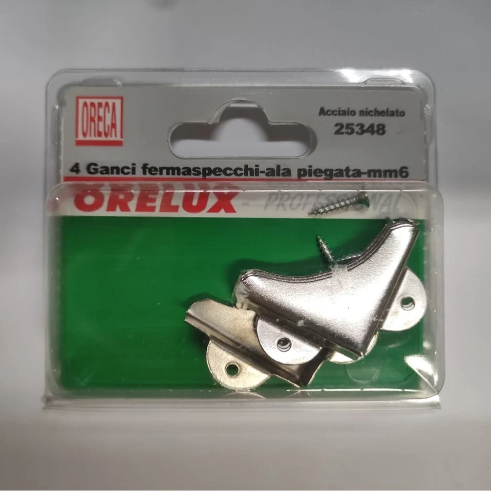 GARDENA ORECA - FERMASPECCHI CON ALA PIEGATA 54MM 4PZ