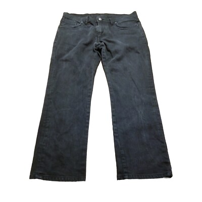 Versace Collection Trend Jeans Men's Size 34 Black Denim Straight (34x27)