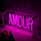 Desk Display Amour Neon Sign Usb Neon Light Acrylic Neon Light for Desk Decor