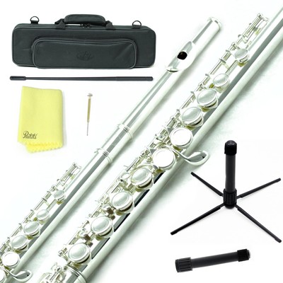 C Flute with Lightweight Case, Cleaning Rod, Cloth, Joint Grease and Screw Dr...
