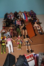 Lot of 22 Mattel WWE Basic and Elite figures from 2014, 2015, 2016, 2017, 2021