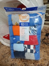 Wonder Nation Boys Underwear 10 Pack LBoxer Briefs Size: XXL 18