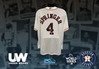 George Springer Signed Auto Jersey "17 WS MVP" Inscription Fanatics/MLB COA TZ11