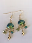 Gorgeous Shell Starfish Gold Seashell Ocean Beach Drop Dangle Earrings