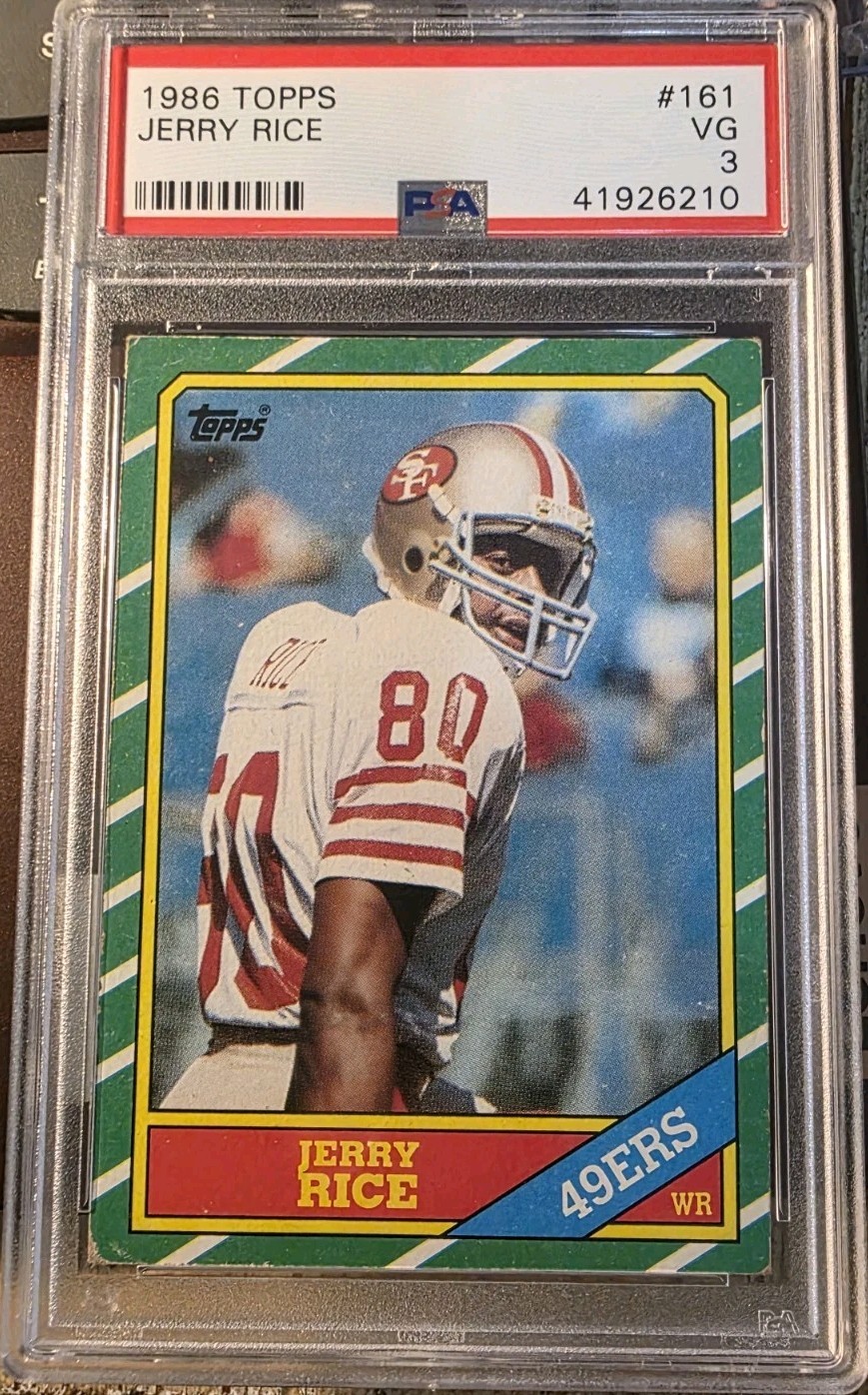 1986 Topps Jerry Rice Psa 3