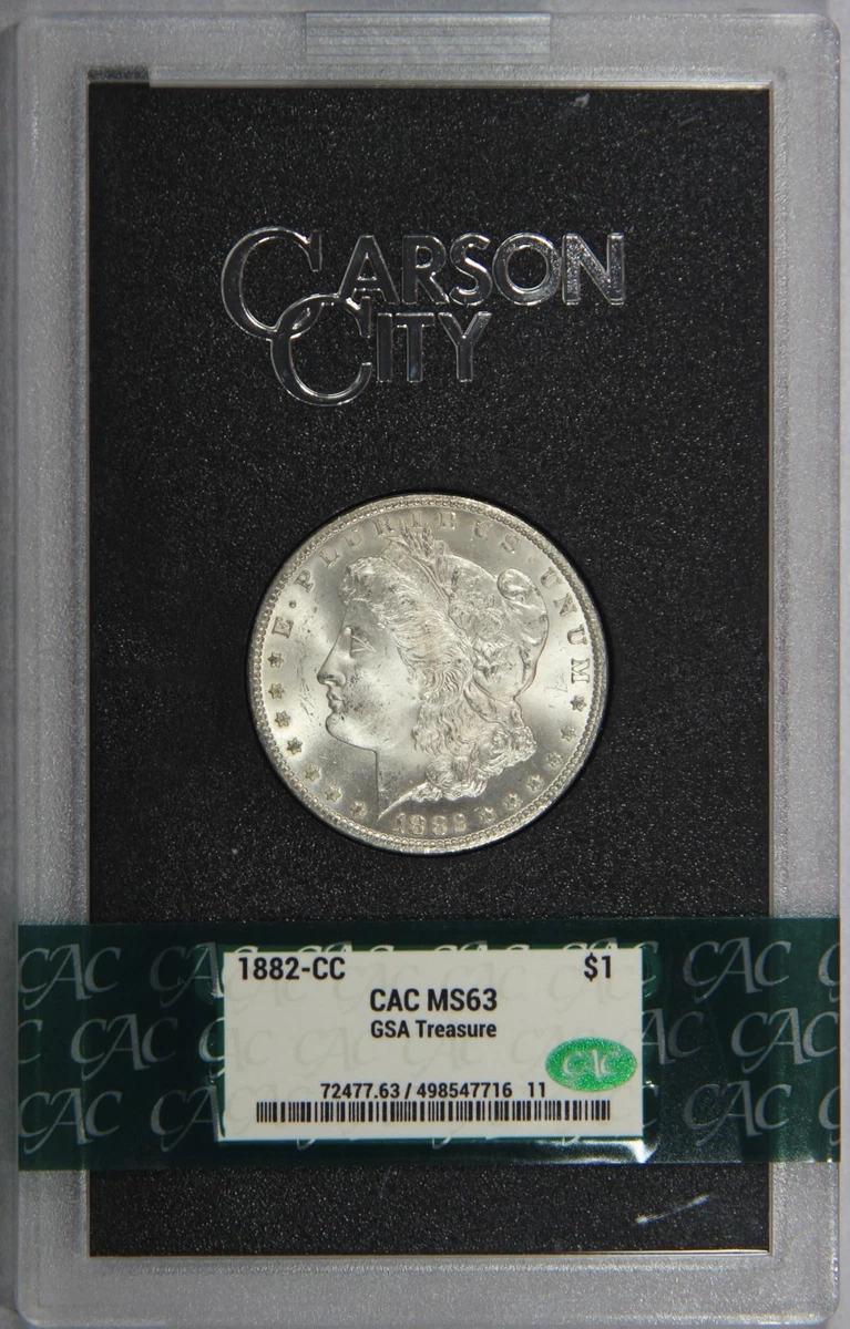 Carson City Grade MS 63 1882 Year Morgan US Dollars (1878-1921