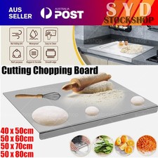 50/60/70/80cm Stainless Steel Cutting Chopping Board Pastry Bench Protector AU