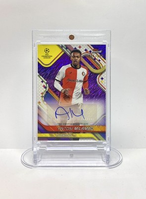 Antoni Milambo Auto /199 Topps Finest UEFA 2024/25 Feyenoord Autograph - RARE 