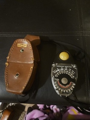 VTG 1948 Norwood Director Analog Light Exposure Meter with Original Case #55627