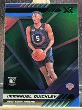 IMMANUEL QUICKLEY RC 2020-21 Panini Chronicles #298 XR GREEN PARALLEL ROOKIE 