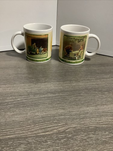 John Deere Historical Mugs 2005 Collector Series Set Of 2 Item 31051