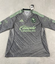 Adidas Club America 25/26 Third  Long Sleeve Soccer Jersey Mens XL Green Gray