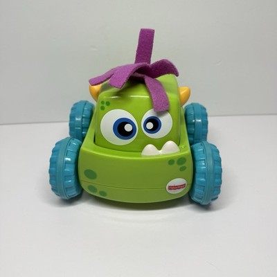 Fisher Price Press N Go Green Monster Truck Interactive Play Toy Car Mattel 2016