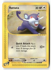 Rattata 128/165 Common Expedition Base Set Pokemon Lightly Played