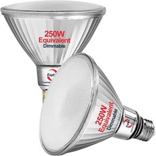 250 Watt Equivalent PAR38 LED Flood Light Bulbs, Super Bright 3300 Lumens