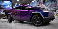 Cybertruck DIY PPF Paint Protection Film Wrap Color Changing Gloss Bright Purple