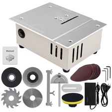 Mini Tischkreissäge 96W Höhenverstellbar 7-...