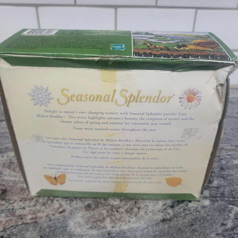 Puzzle Hasbro 1000 piezas usado Charles Wysocki Seasonal Splendor 'Paper Boys' Foto 2 de 3