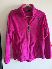 The North Face Girls Size XL 18 Hot Pink Full Zip Fleece Jacket