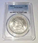 1884-O Morgan Silver $1 Dollar PCGS MS 63 Graded Coin